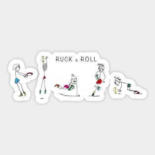 Rugby - Ruck & Roll Sticker